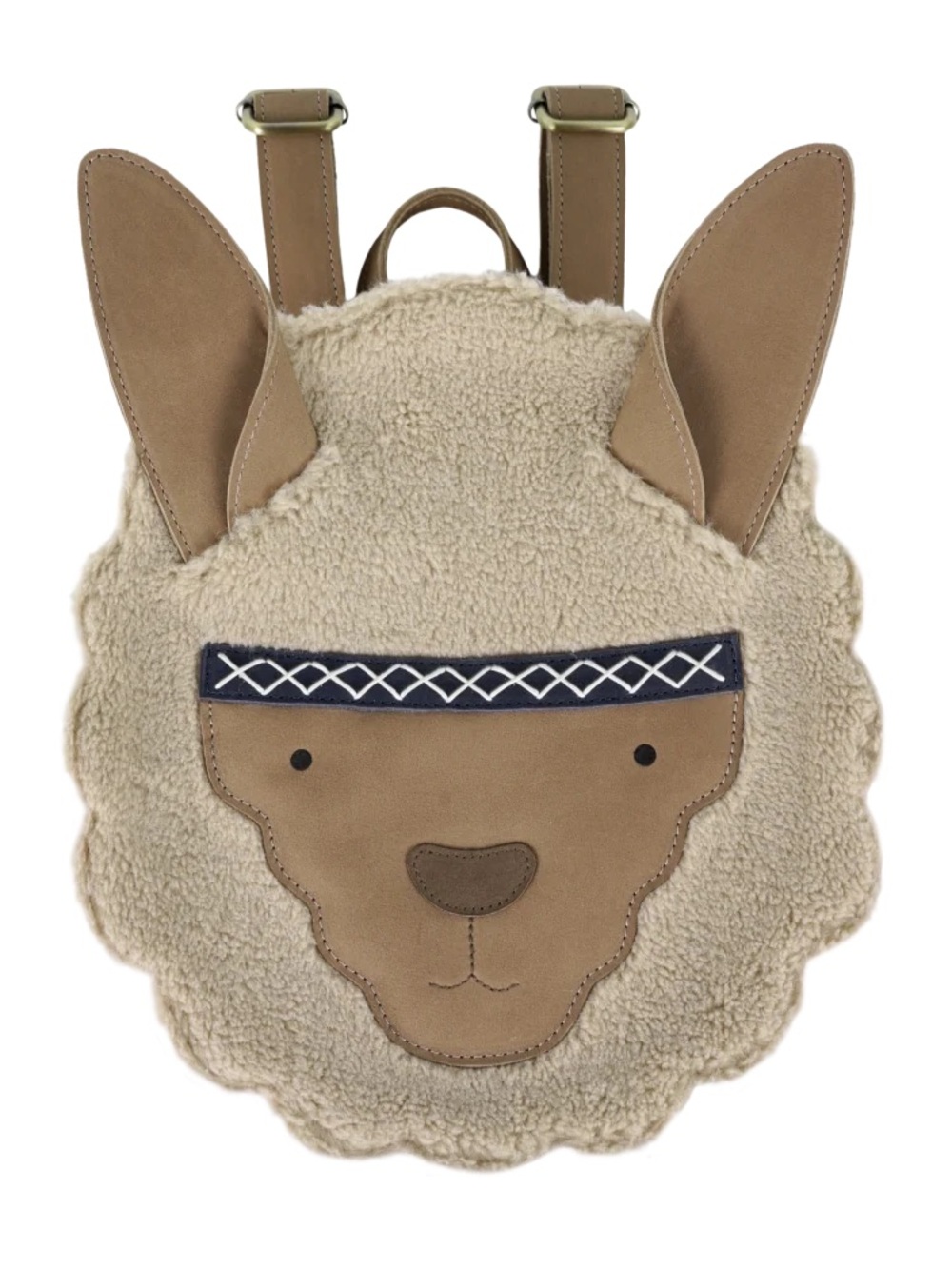 NWT Donsje Kapi Exclusive Alpaca Backpack – Beige Curly Faux Fur